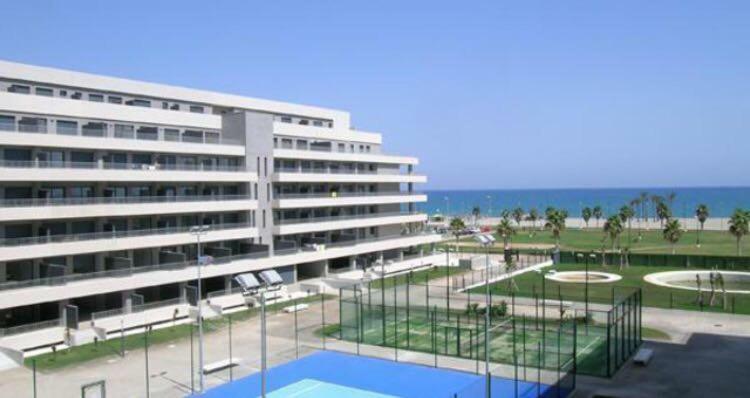 Apartamento Lujo, Primera Linea Playa, Garaje, Wifi, Piscina Climatizada Roquetas de Mar Bagian luar foto